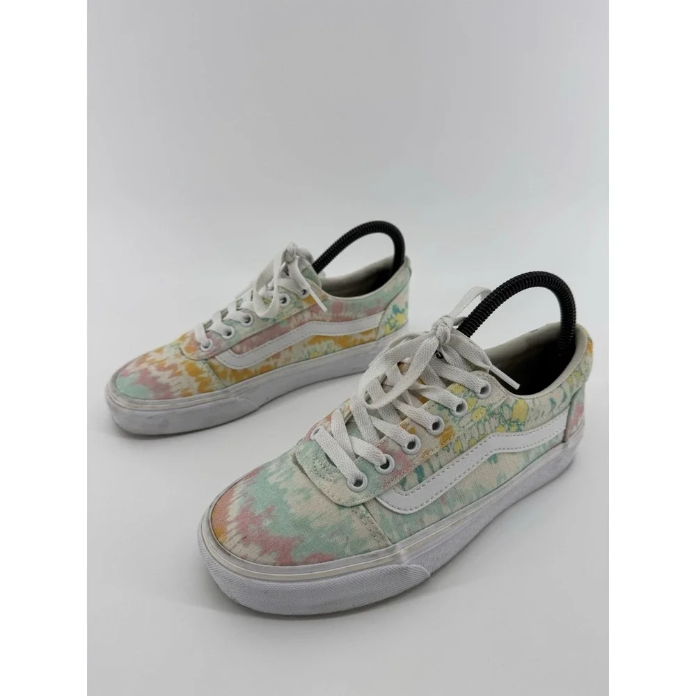 Vans Ward Psychedelic Tie Dye Canvas Low Top Sneakers 500714 Women's Size 9.5
